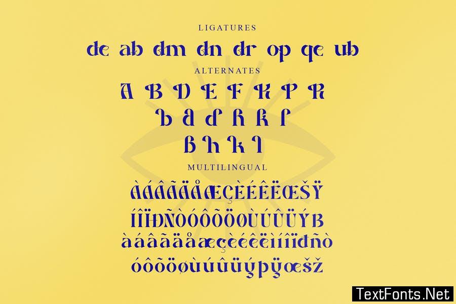 Basdela Serif Typeface LS Font