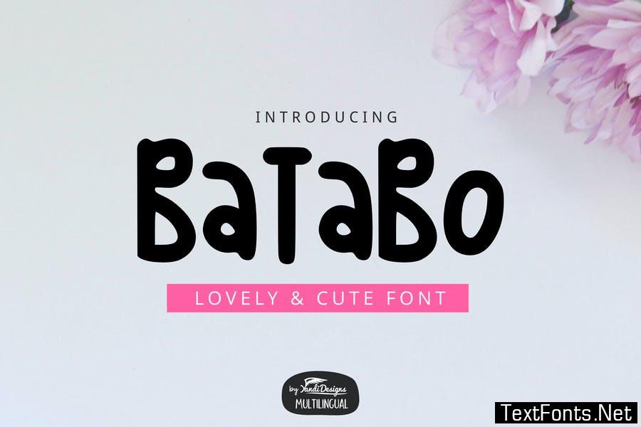 Batabo Cute Font