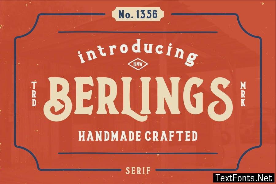 Berlings - Vintage Serif BS Font
