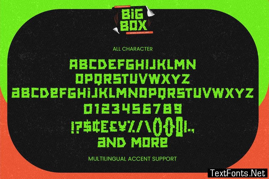 BIG BOX - Unique Display Font