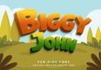Biggy John - Kids Font