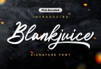 BlackJuice - Signature Font