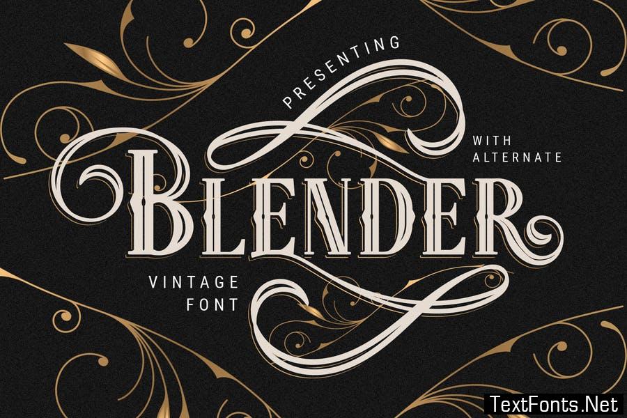 Blender Font