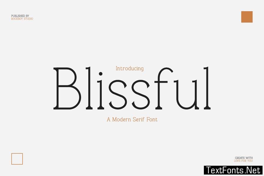 Blissful - Modern Stylish Font