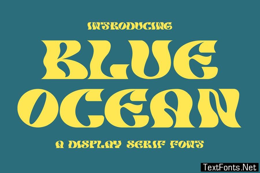 Blue Ocean Display Serif Font LS