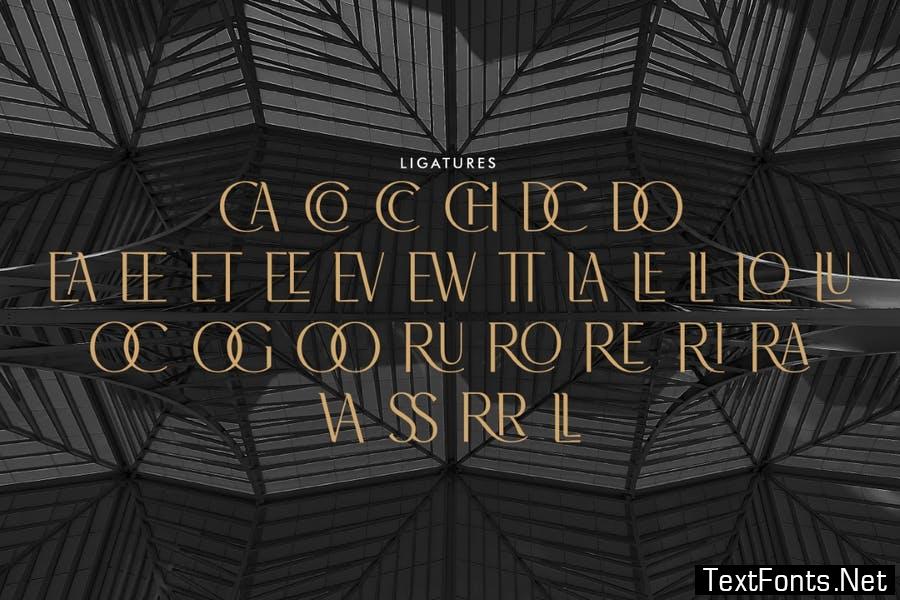 Brolachess - Luxury Ligatures Serif Font