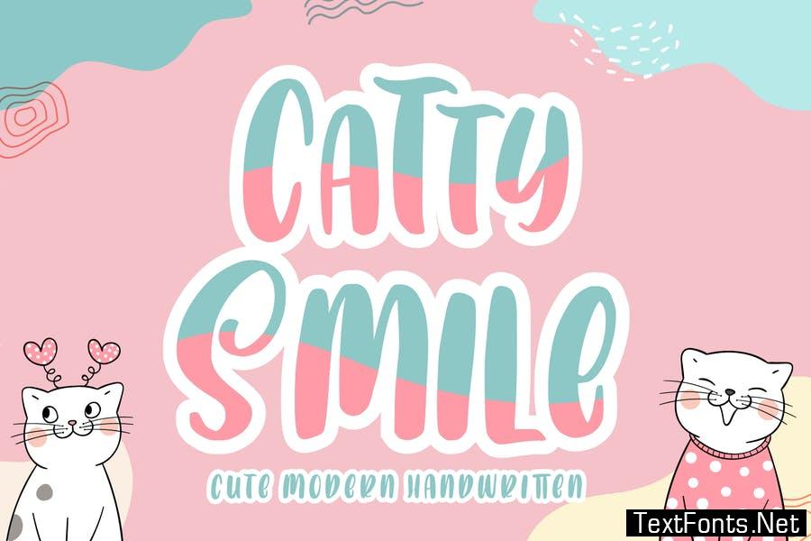 Catty Smile - Display Font