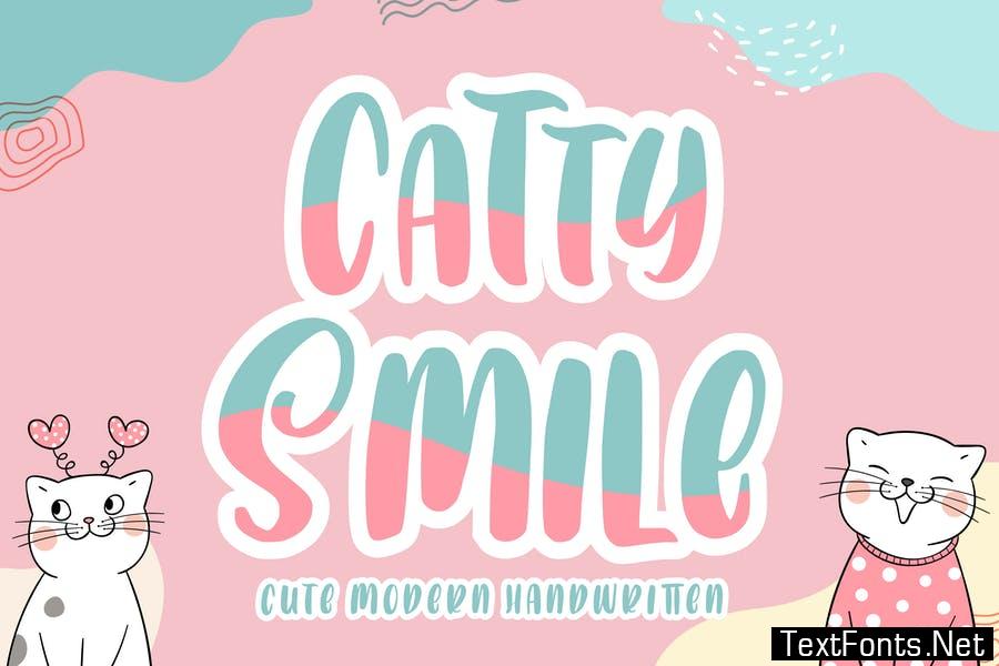 Catty Smile - Display Font