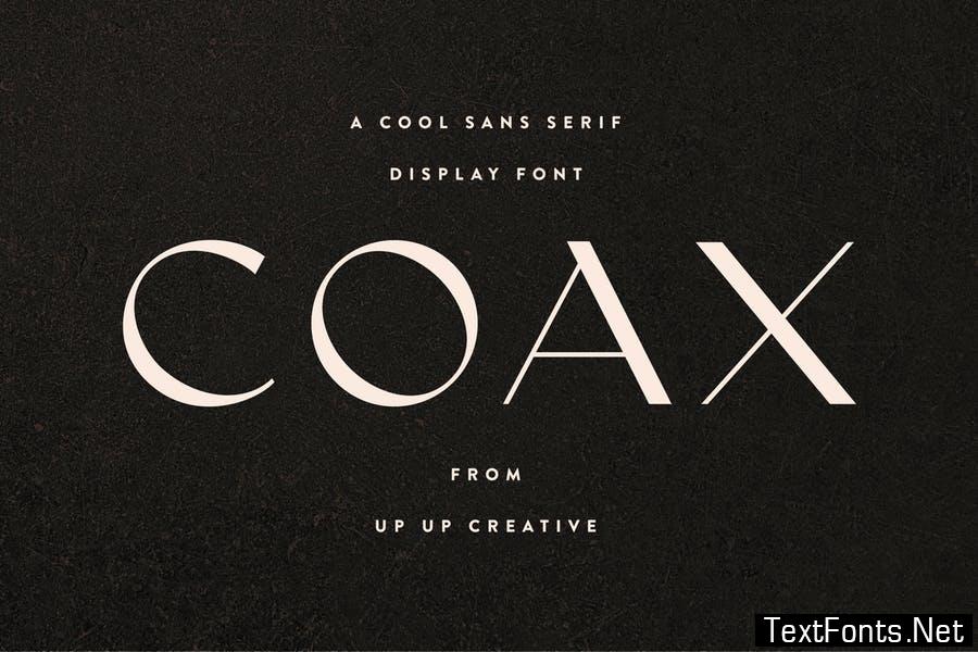 Coax Display Font