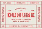 Duhline - Display Font