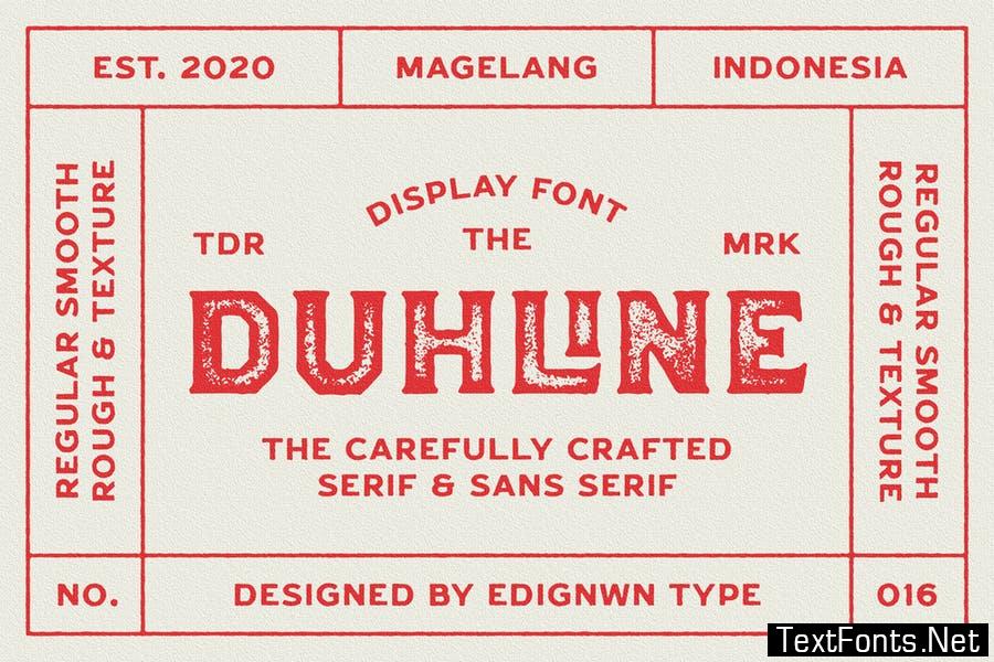 Duhline - Display Font
