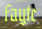 Fayte Blackletter gothic Font