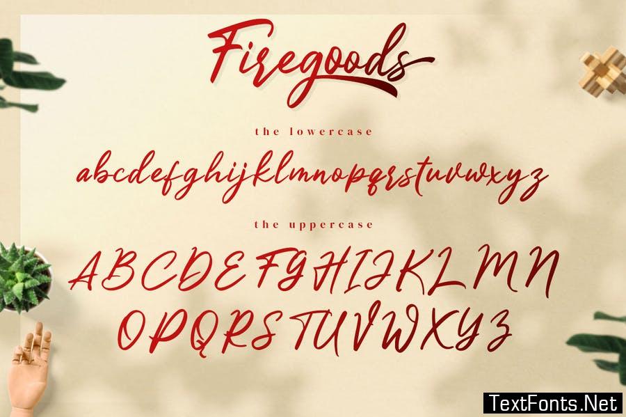 Firegoods - Handwritten Script Font