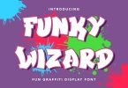 FunkyWizard - Fun Graffiti Display Font