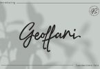 Geoffani Script Font