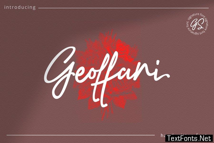 Geoffani Script Font