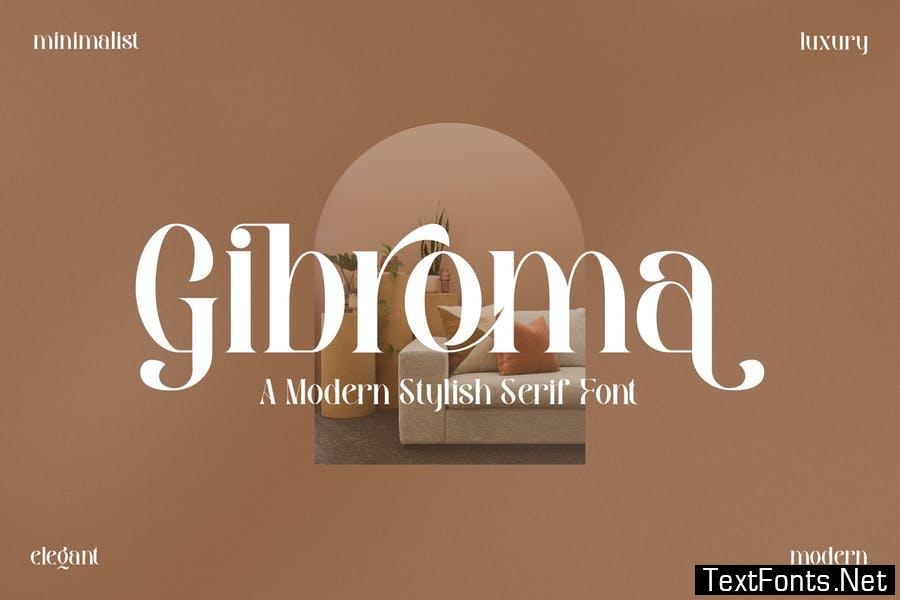 Gibroma Modern Stylish Serif Font LS