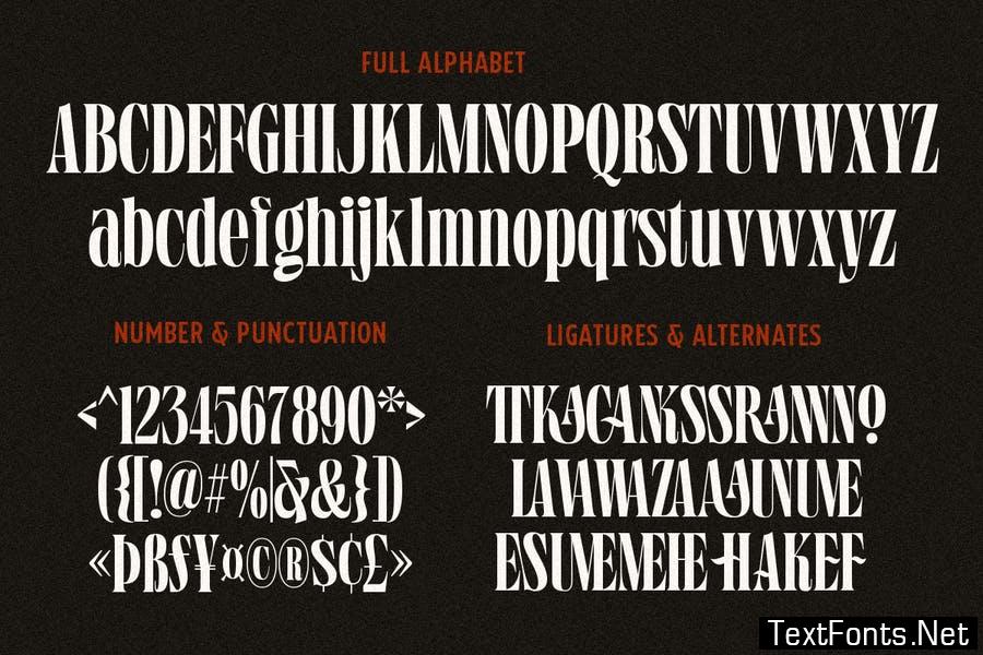 Grischel Condensed Serif Display Font