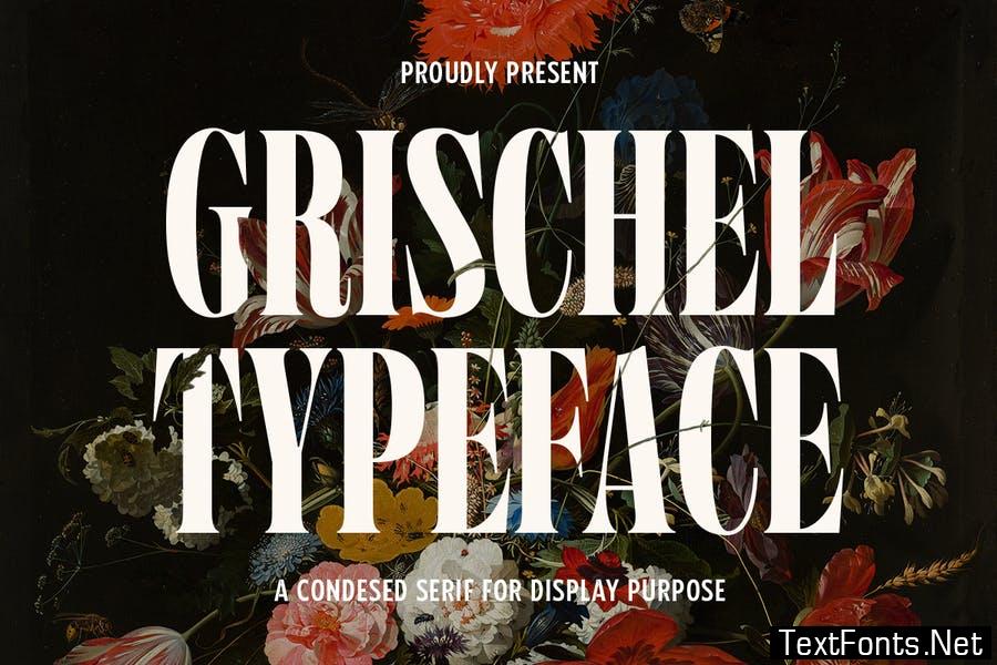 Grischel Condensed Serif Display Font