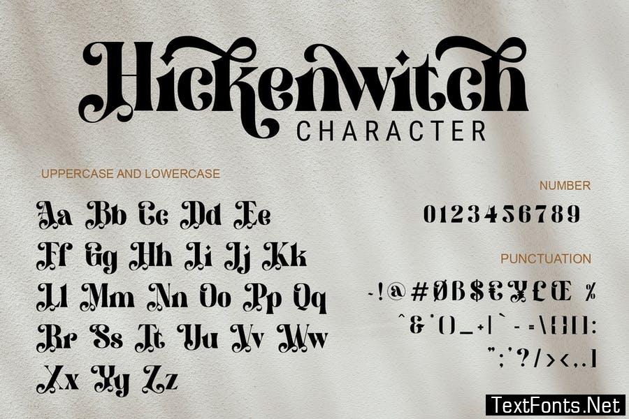 Hicken Witch - Decorative Font
