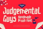 Judgemental Guys - Handmade Brush Font