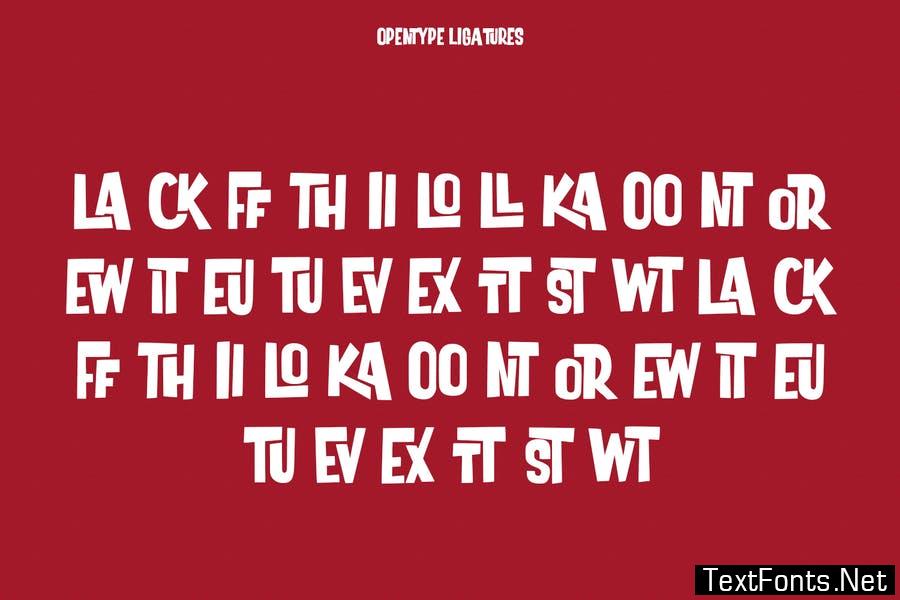 Loskatos Unique Display Font