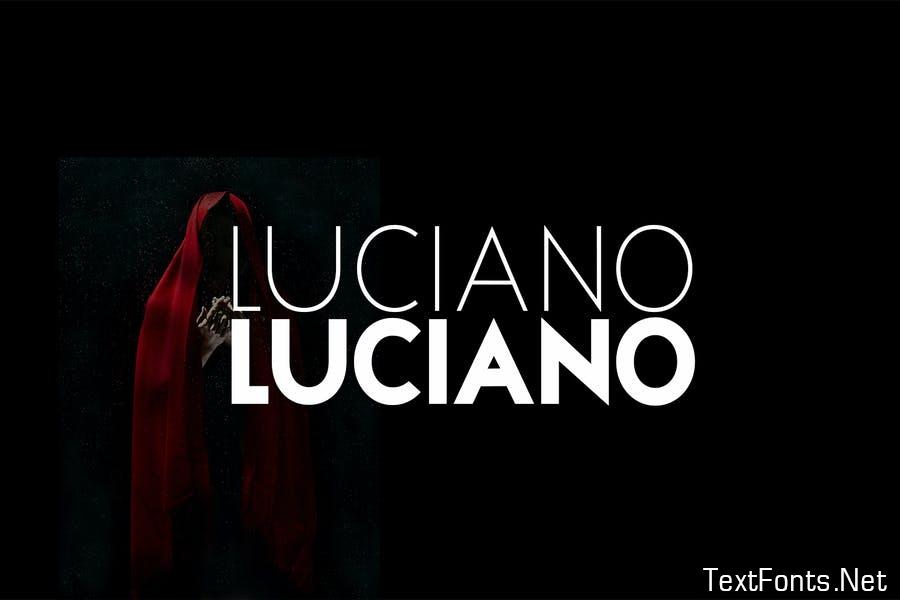 Luciano Display Typeface Font
