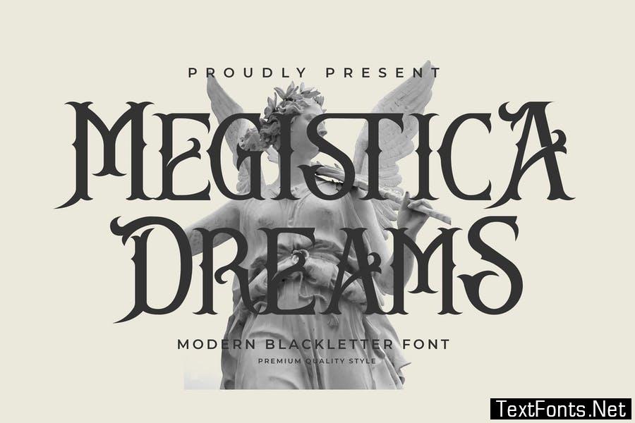 Megistica Dreams Modern Blackletter Font LS