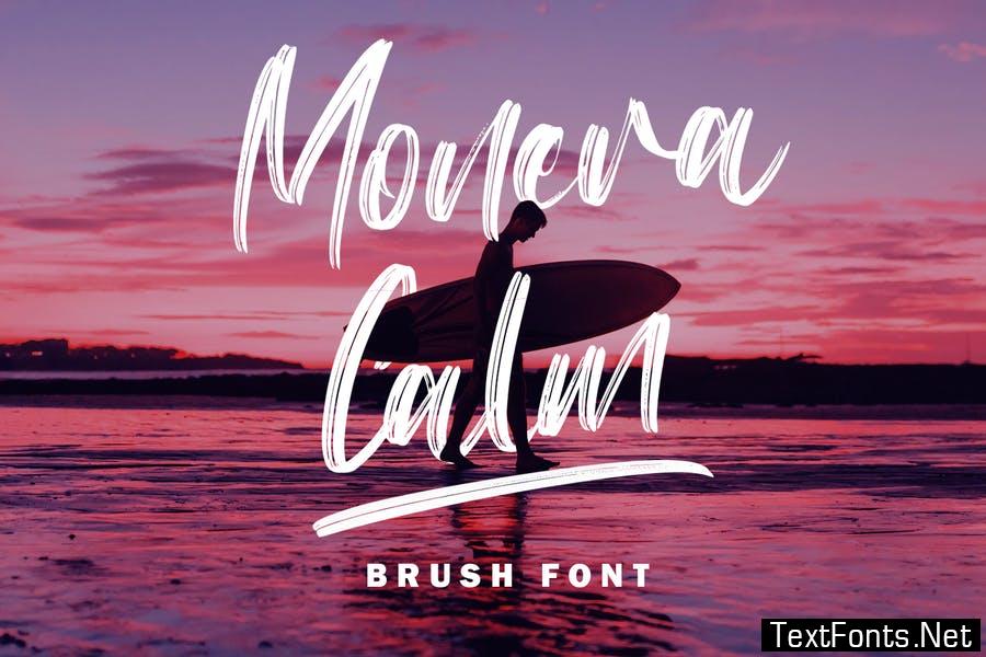 Monera Calm - Brush Font