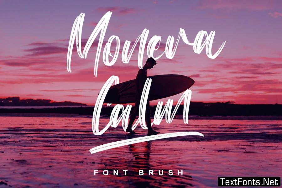 Monera Calm - Brush Font