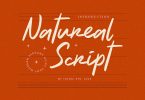 Natureal Script Font