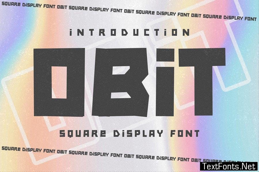 OBIT - Square Display Font