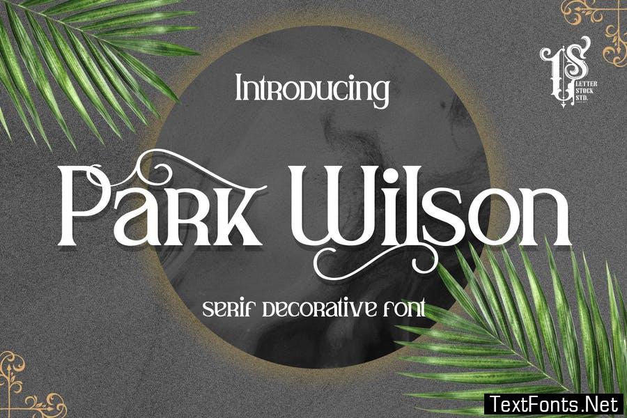 Park Wilson - Serif Decorative Font