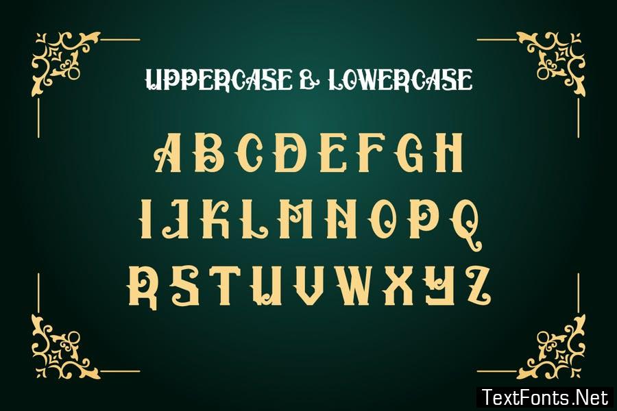 Prameswari Vintage Serif Block font