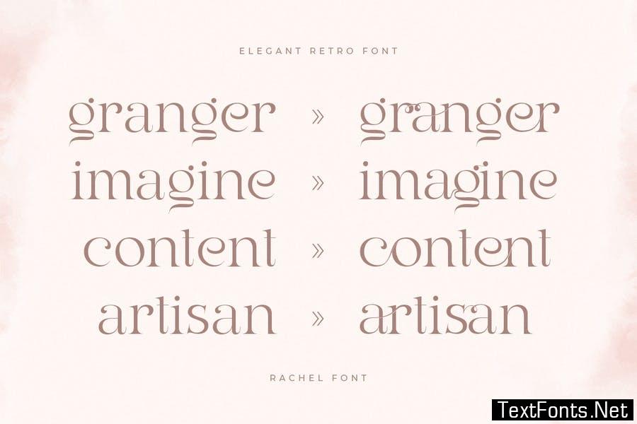 Rachel - Elegant Retro Serif Font