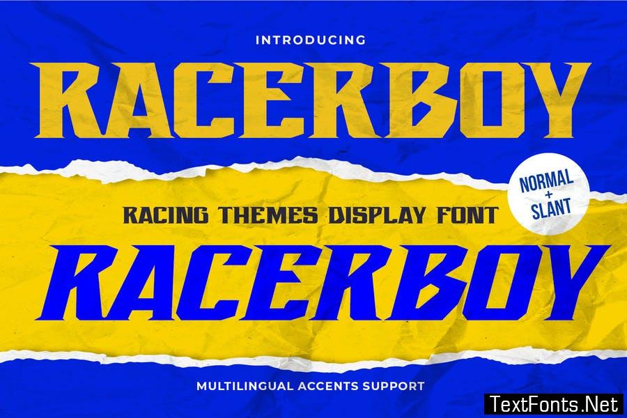 Recerboy - Racing Themes Display Font