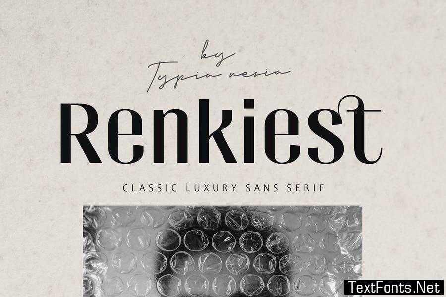 Renkiest - Retro Vintage Classic Sans Serif Font