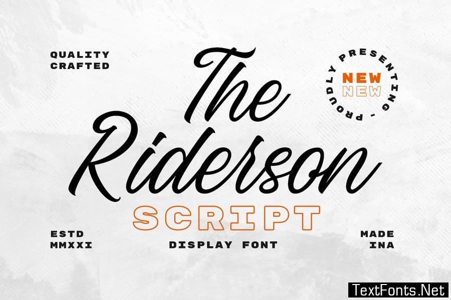 Riderson Font