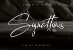 Signattimes - Stylish Signature Font