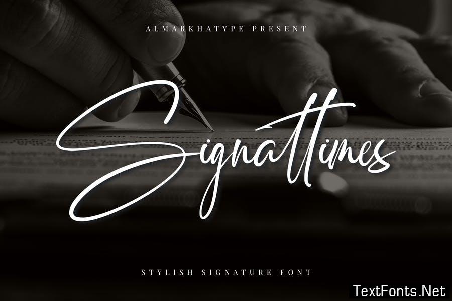 Signattimes - Stylish Signature Font