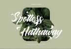 Spotless Hattaway - Calligraphy Font