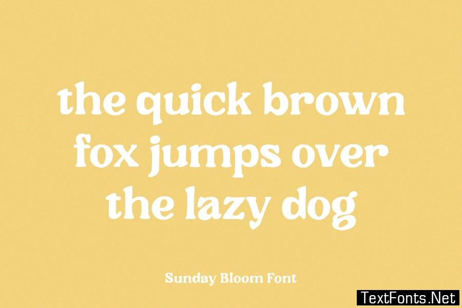 Sunday Bloom Font