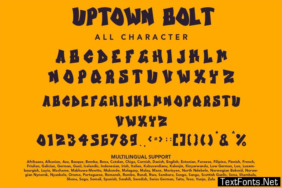 Uptown Bolt - Graffity Font