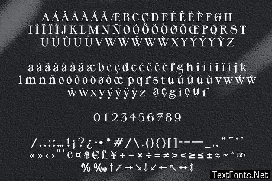 YE Bold Ligature Serif Font