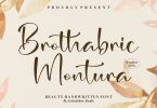Brothabric Montura Beauty Handwritten Font LS
