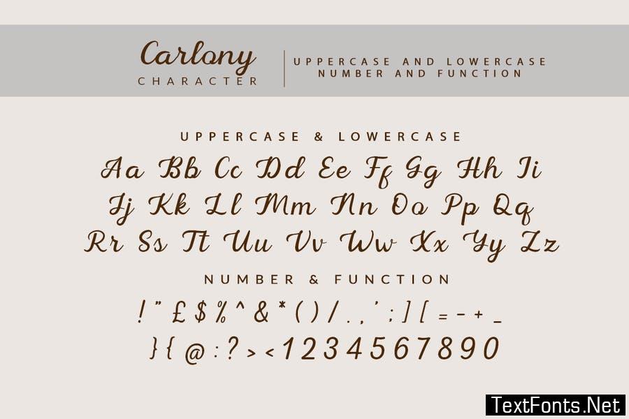 Carlony Font