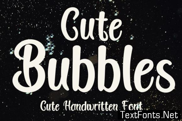 Cute Bubbles Font