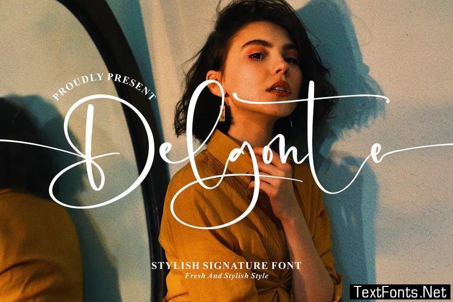 Delgonte Stylish Signature Font LS