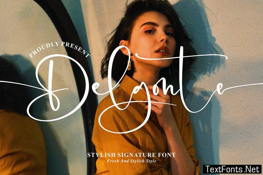 Delgonte Stylish Signature Font LS