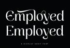 Employed - A Display Serif Font